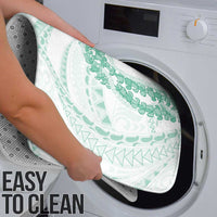 Aloha Lei Onaona Bathroom Set Sage Green Hawaiian Tribal Pattern - Polynesian Pride