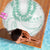 Aloha Lei Onaona Beach Blanket Sage Green Hawaiian Tribal Pattern