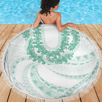 Aloha Lei Onaona Beach Blanket Sage Green Hawaiian Tribal Pattern LT9 - Polynesian Pride