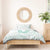 Aloha Lei Onaona Bedding Set Sage Green Hawaiian Tribal Pattern