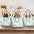 Aloha Lei Onaona Grocery Bag Sage Green Hawaiian Tribal Pattern