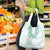 Aloha Lei Onaona Grocery Bag Sage Green Hawaiian Tribal Pattern