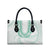 Aloha Lei Onaona Leather Bag Sage Green Hawaiian Tribal Pattern - Polynesian Pride