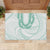 Aloha Lei Onaona Rubber Doormat Sage Green Hawaiian Tribal Pattern