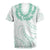 Aloha Lei Onaona Rugby Jersey Sage Green Hawaiian Tribal Pattern