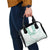 Aloha Lei Onaona Shoulder Handbag Sage Green Hawaiian Tribal Pattern