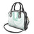 Aloha Lei Onaona Shoulder Handbag Sage Green Hawaiian Tribal Pattern
