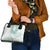 Aloha Lei Onaona Shoulder Handbag Sage Green Hawaiian Tribal Pattern