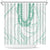 Aloha Lei Onaona Shower Curtain Sage Green Hawaiian Tribal Pattern
