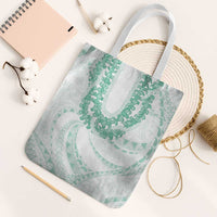 Aloha Lei Onaona Tote Bag Sage Green Hawaiian Tribal Pattern - Polynesian Pride