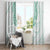 Aloha Lei Onaona Window Curtain Sage Green Hawaiian Tribal Pattern