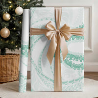 Aloha Lei Onaona Wrapping Paper Sage Green Hawaiian Tribal Pattern - Polynesian Pride