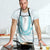 Aloha Lei Onaona Apron Teal Hawaiian Tribal Pattern - Polynesian Pride