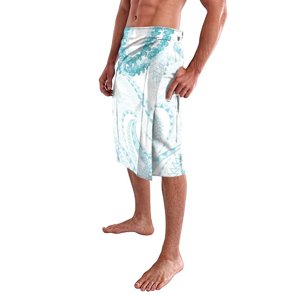 Aloha Lei Onaona Lavalava Teal Hawaiian Tribal Pattern
