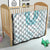 Aloha Lei Onaona Quilt Teal Hawaiian Tribal Pattern