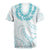 Aloha Lei Onaona Rugby Jersey Teal Hawaiian Tribal Pattern