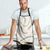 Aloha Lei Mikioi Apron Beige Polynesian Tribal Tatau Pattern - Polynesian Pride