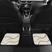 Aloha Lei Mikioi Car Mats Beige Polynesian Tribal Tatau Pattern