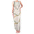 Aloha Lei Mikioi Family Matching Tank Maxi Dress and Hawaiian Shirt Beige Polynesian Tribal Tatau Pattern