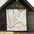 Aloha Lei Mikioi Quilt Beige Polynesian Tribal Tatau Pattern