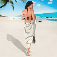 Aloha Lei Mikioi Sarong Beige Polynesian Tribal Tatau Pattern