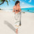 Aloha Lei Mikioi Sarong Beige Polynesian Tribal Tatau Pattern