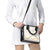 Aloha Lei Mikioi Shoulder Handbag Beige Polynesian Tribal Tatau Pattern