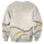 Aloha Lei Mikioi Sweatshirt Beige Polynesian Tribal Tatau Pattern