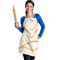Aloha Lei Mikioi Apron Gold Polynesian Tribal Tatau Pattern - Polynesian Pride