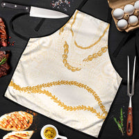 Aloha Lei Mikioi Apron Gold Polynesian Tribal Tatau Pattern - Polynesian Pride