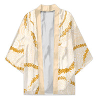 Aloha Lei Mikioi Kimono Gold Polynesian Tribal Tatau Pattern - Polynesian Pride