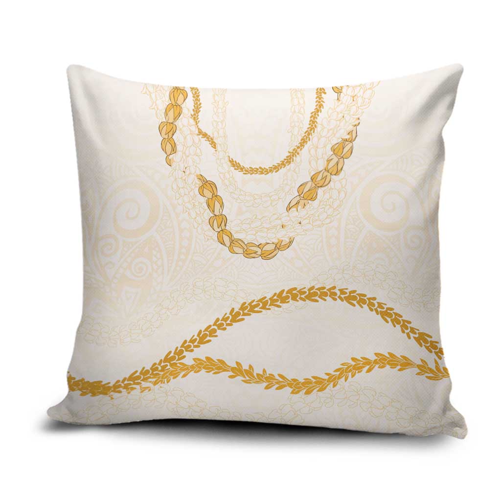 Aloha Lei Mikioi Pillow Cover Gold Polynesian Tribal Tatau Pattern LT9 Gold - Polynesian Pride
