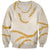 Aloha Lei Mikioi Sweatshirt Gold Polynesian Tribal Tatau Pattern
