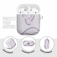 Aloha Lei Mikioi AirPods Case Purple Polynesian Tribal Tatau Pattern - Polynesian Pride