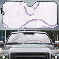 Aloha Lei Mikioi Auto Sun Shade Purple Polynesian Tribal Tatau Pattern - Polynesian Pride