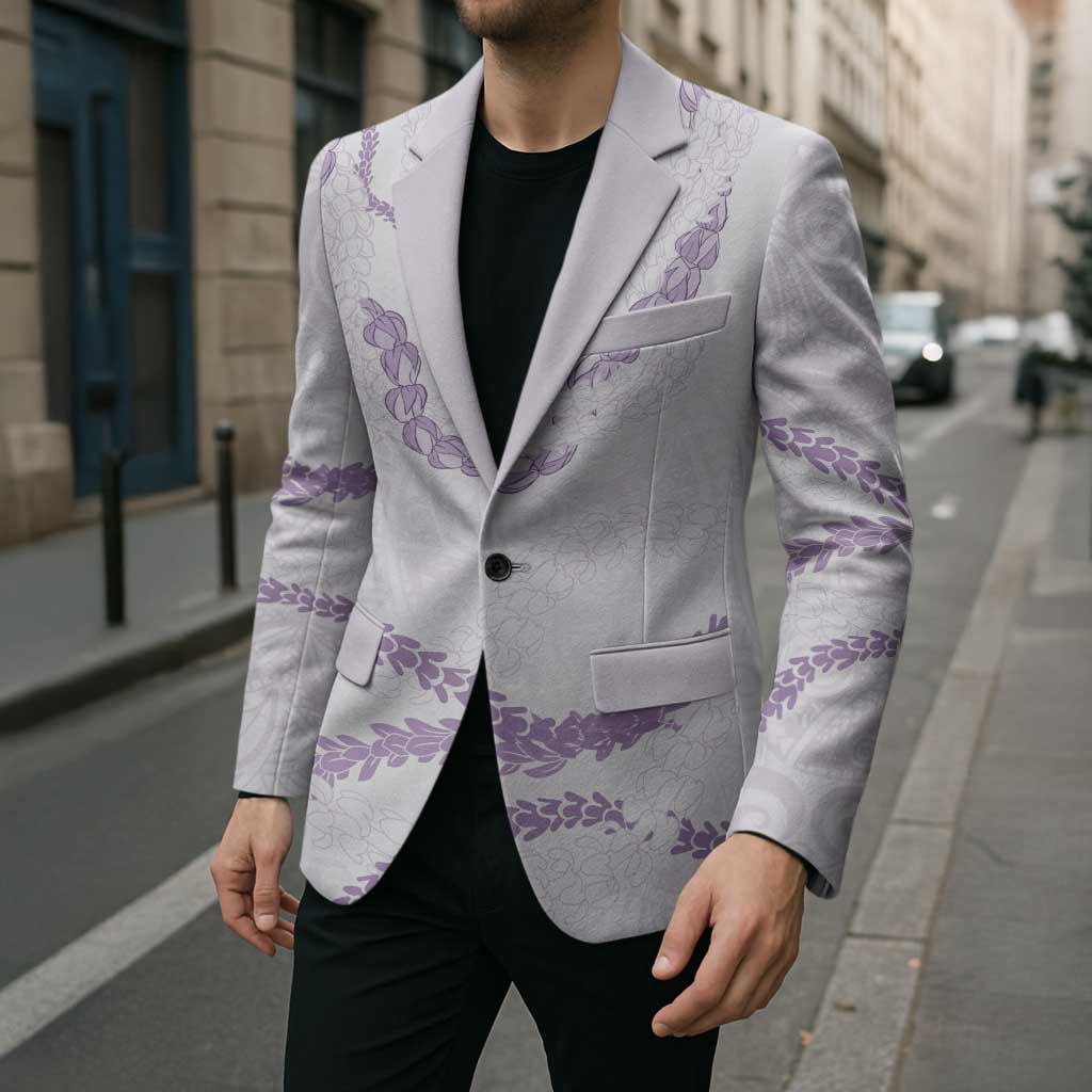 Aloha Lei Mikioi Blazer Purple Polynesian Tribal Tatau Pattern - Polynesian Pride