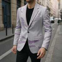 Aloha Lei Mikioi Blazer Purple Polynesian Tribal Tatau Pattern - Polynesian Pride