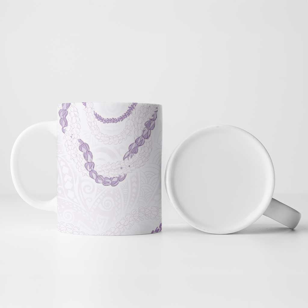 Aloha Lei Mikioi Ceramic Mug Purple Polynesian Tribal Tatau Pattern - Polynesian Pride