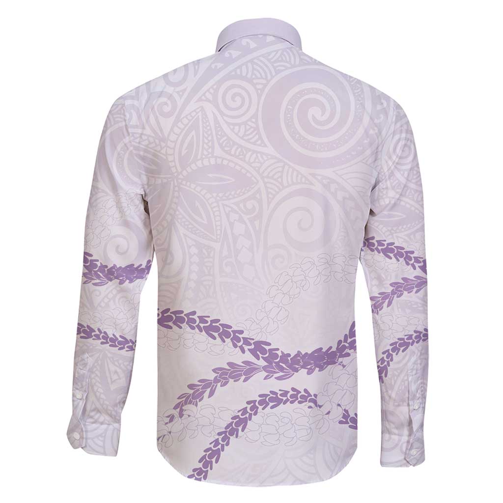Aloha Lei Mikioi Family Matching Puletasi and Hawaiian Shirt Purple Polynesian Tribal Tatau Pattern LT9 - Polynesian Pride
