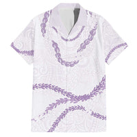 Aloha Lei Mikioi Hawaiian Shirt Purple Polynesian Tribal Tatau Pattern LT9 Purple - Polynesian Pride