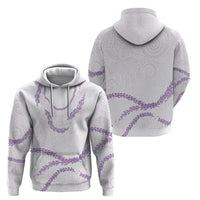Aloha Lei Mikioi Hoodie Purple Polynesian Tribal Tatau Pattern