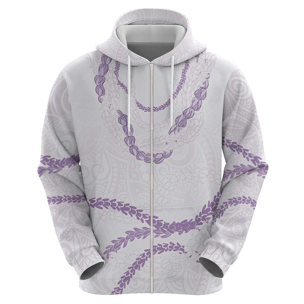 Aloha Lei Mikioi Hoodie Purple Polynesian Tribal Tatau Pattern