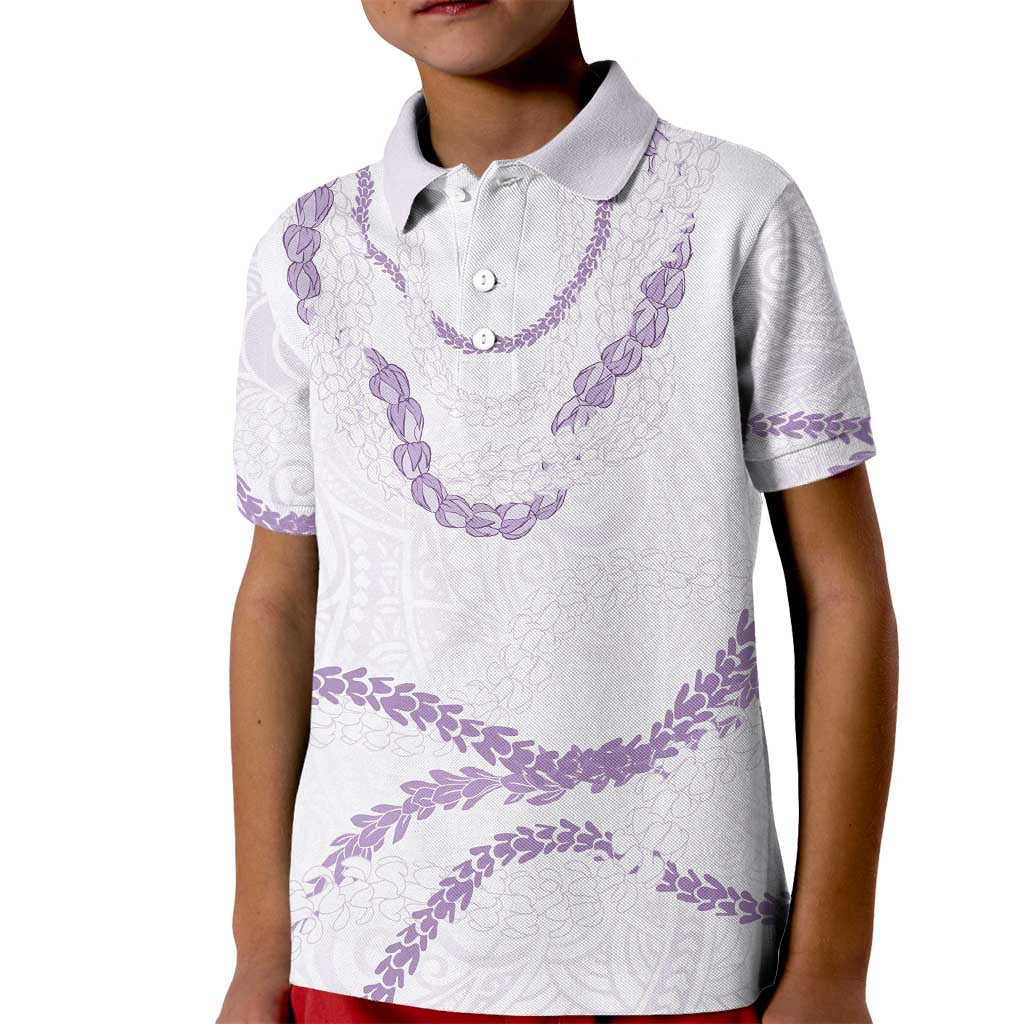 Aloha Lei Mikioi Kid Polo Shirt Purple Polynesian Tribal Tatau Pattern LT9 Kid Purple - Polynesian Pride