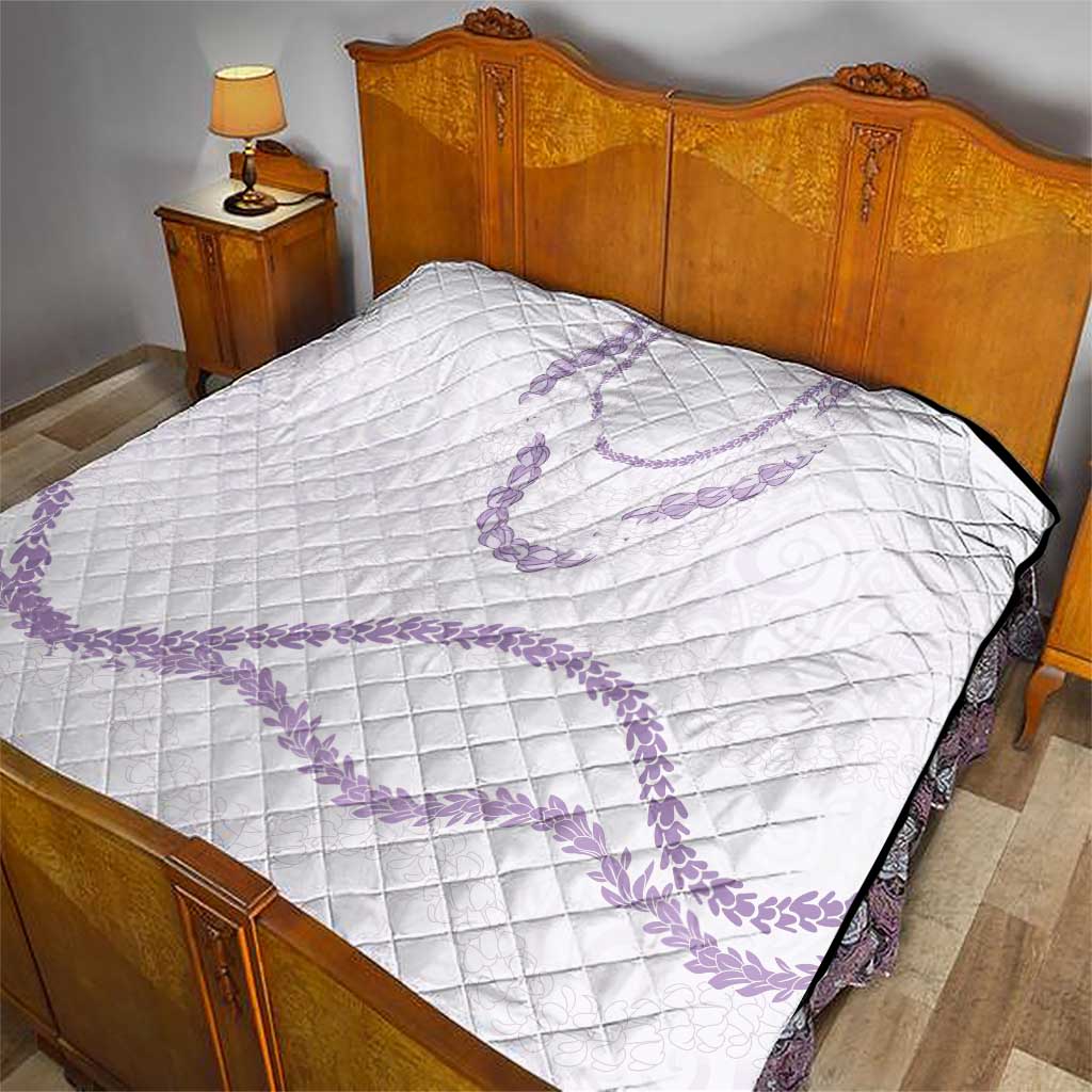 Aloha Lei Mikioi Quilt Purple Polynesian Tribal Tatau Pattern
