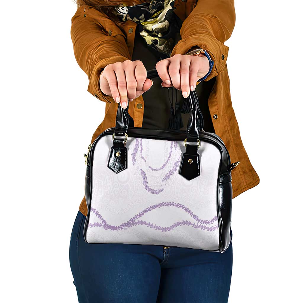 Aloha Lei Mikioi Shoulder Handbag Purple Polynesian Tribal Tatau Pattern LT9 One Size Purple - Polynesian Pride