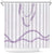Aloha Lei Mikioi Shower Curtain Purple Polynesian Tribal Tatau Pattern