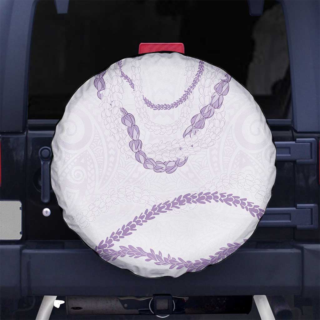 Aloha Lei Mikioi Spare Tire Cover Purple Polynesian Tribal Tatau Pattern