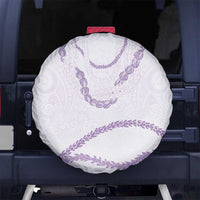 Aloha Lei Mikioi Spare Tire Cover Purple Polynesian Tribal Tatau Pattern