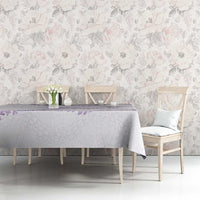 Aloha Lei Mikioi Tablecloth Purple Polynesian Tribal Tatau Pattern