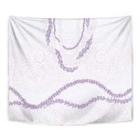 Aloha Lei Mikioi Tapestry Purple Polynesian Tribal Tatau Pattern